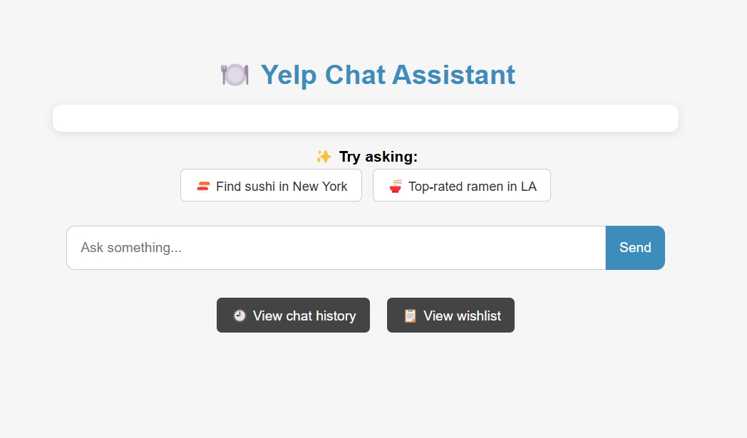 Yelp ChatDB — Natural Language Restaurant Search System
